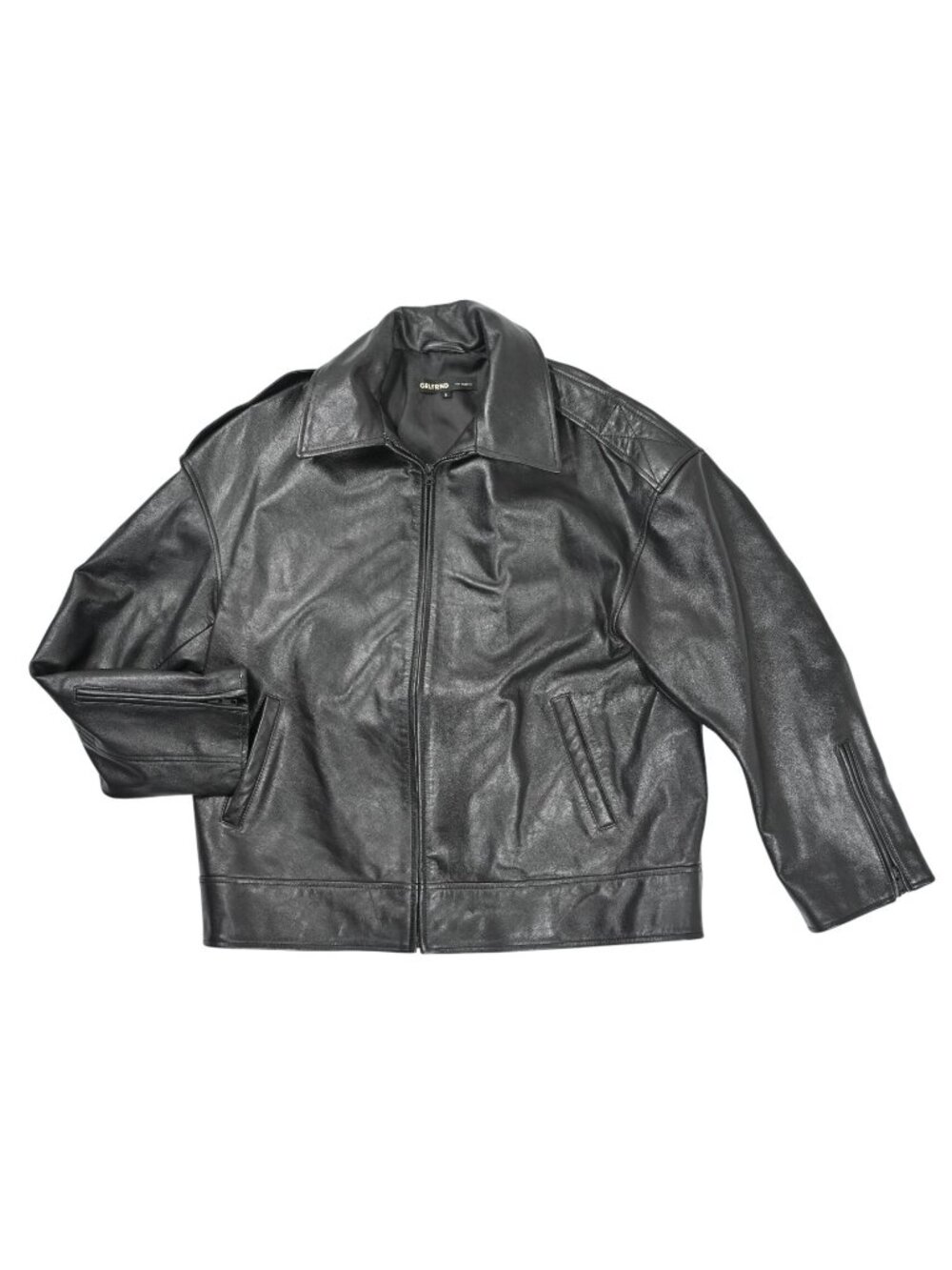 GRLFRND Alek Leather Jacket in Black